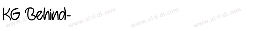 KG Behind字体转换